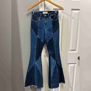 Stylish Blue Flared Women's Jeans